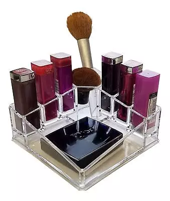 Acrylic Cosmetic Makeup Women Vanity Organizer Holder Storage Caddy Tray • $9.99