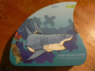 Marks And Spencer - Ocean Dangers Puzzle. Ages 5+. 102 Piece Jigsaw Puzzle. • £5