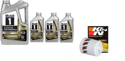 K&N HP-1003 Engine Oil Filter & 8 Qt's Mobil1 E/P 5w20 Adv Full Syn. Motor Oil • $132.99