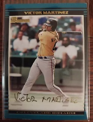 VICTOR MARTINEZ ROOKIE CARD 2002 Bowman GOLD VERSION RC Baseball Indians • $1.19