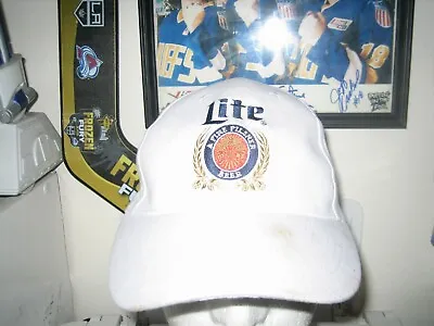 Miller Lite Beer Baseball Cap Hat Adult Snapback White • $5.99