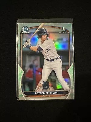 Peyton Graham 2023 Bowman Chrome Lunar Refractor #BCP-57 Tigers • $1.25