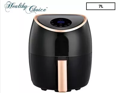 Healthy Choice 1700W 7L Digital Electric Air Fryer Cooker/Baker/Non-Stick BK/RSG • $105