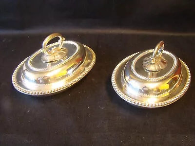 2 X Vintage Silver Plated 9   Lidded Tureens Vegetable Entree Serving Dishes • £55