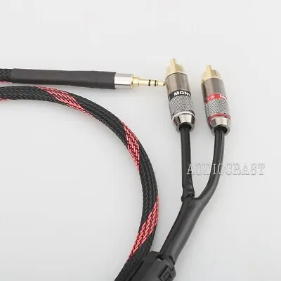 Audiocrast Splitter Y Cable 3.5mm To 2RCA Audio Auxiliary Adapter Stereo Cable • $12