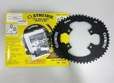 Osymetric BCD110 4 Bolts X 54T Alloy Road Chainring (Black) -For 9000/6800/5800 • $96.80