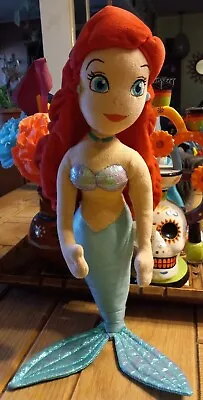 Disney Store Ariel The Little Mermaid Plush Doll Soft Princess Stuffed 20 Inch • $18