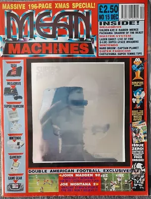 NEAR MINT - MEAN MACHINES Magazine - Issue # 15 - December 1991 - COMPLETE RARE • £23.99