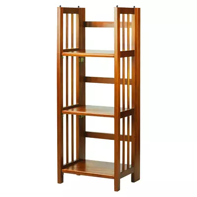 331-35 14 In. 3-Shelf Folding Bookcase Honey Oak • $53.29