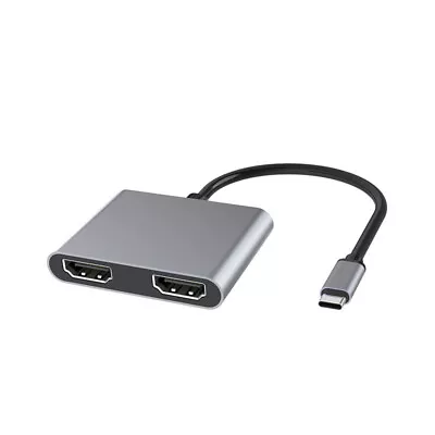 USB C To Dual HDMI-CompatibleUSB C SplitterC-Hub Multi-Monitor For Laptops • $20.74