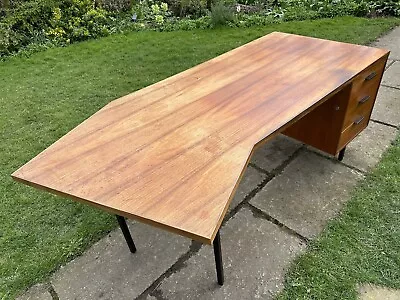 Hille Robin Day Vintage Designer Office Teak Desk. Mid Century. Retro  • £895