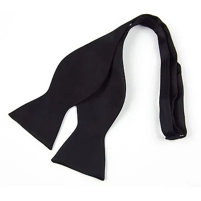 Men's New Black Fashion Adjustable  Multi Color Silky Self Bow Tie Necktie Ties • £3.49