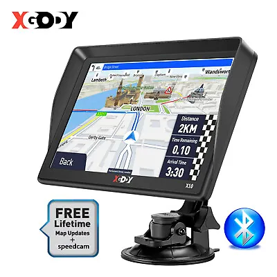 Xgody Sat Nav 9 Inch Uk Europe Edition 2024 Bluetooth Truck Lgv Gps Navigation • £70.99