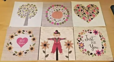 Craftwork Cards - Create With Candi 5  Card Fronts - Autumn Leaves - 6 Sheets • £3.25