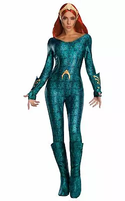 £46.07 • Buy Mera Deluxe Womens Costume Ladies Fancy Dress Outfit Marvel DC Comics Dressup