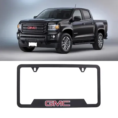 New 1Pcs GMC Aluminum Black License Plate Frame • $11.99