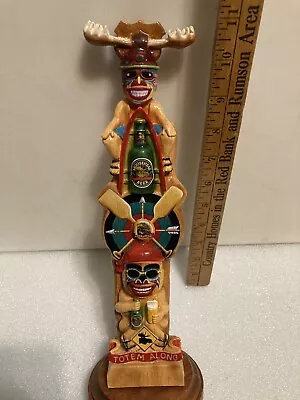 MOOSEHEAD TOTEM POLE CAMP MOOSEHEAD Draft Beer Tap Handle. CANADA. Injured • $199