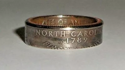  Sealed  N CAROLINA US STATE QUARTER Handcrafted Coin Ring Or Pendant Size 4-14 • $14.99