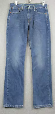 Levi's 511 Jeans 30x30 Mens Medium Wash Blue Whiskering Distressed • $16