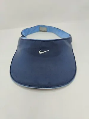 Vintage Nike Visor Air Max Logo Blue Tennis Golf Cap Hat Running OSFA • $45