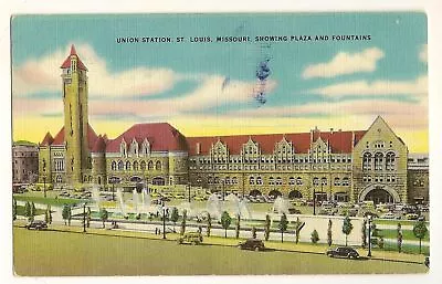 Union Station Depot Railroad Train RR St Louis Missouri MO Postcard • $4.95