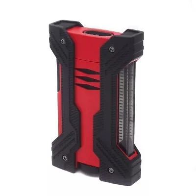 $477.20 • Buy S.T. Dupont Lighter Defi Xxtreme Red / Black Double Jet Flame 021601
