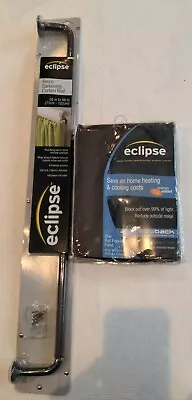 Eclipse Room Darkening Curtain Rod & Panel 42  W X 63  L ThermaBack  • $10.90