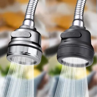 Kitchen Splash Proof Faucet Extension Nozzle 3 Modes Sprinkler Tap Water Filter • £5.15