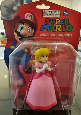 Super Mario Large Figure Collection Princess Peach Super Mario Brother 5” NEW • £10