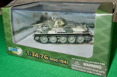 2005 Dragon Armor WW2 1st Guards Tank BDE Moscow 1942 T-34/76 1:72 NIB (#60135) • $29.99