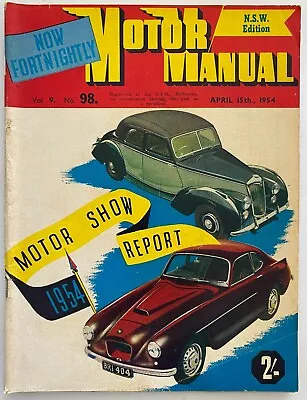 April 54 #98 Nash Bristol 404 Riley 1.5 Litre Austin Healey 100 Mercedes 190 SL • $49.95