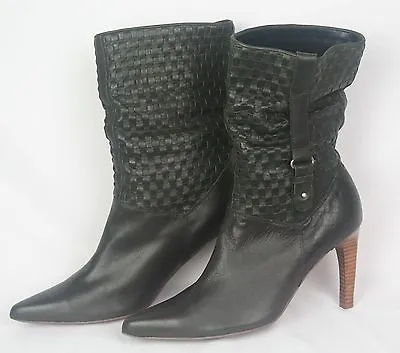 $44.99 • Buy New Women's  NaNa Black Leather Mid Calf  Fashion BOOTS*Keiko*Size 9