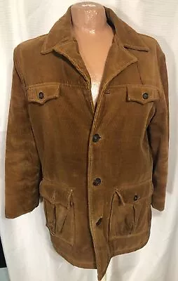 Vintage Kmart Mens Corduroy Casual Jacket. Brown. Medium. Made In Japan. 1960’s • $25