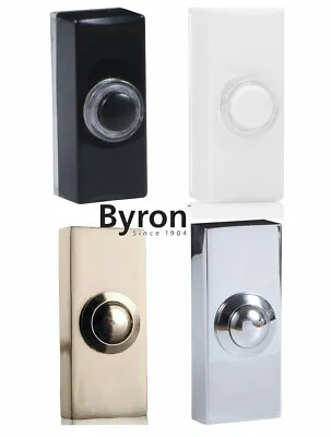 £6.99 • Buy Byron Bell Push Door Bell Replacement Spare Wired Doorbell Lit/Unlit NEW