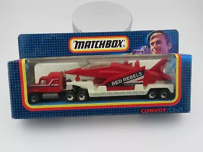 Matchbox Convoy CY29 Mack Red Rebels Aircraft Transporter Die-Cast Truck NEW • $9.99