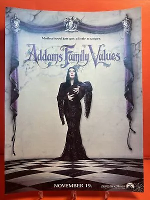 1993 Addams Family Values Movie Poster/Promo/Print Ad Morticia/Anjelica Huston • $24.99