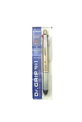 Pilot Dr Grip 4+1 Champagne Gold Barrel Pen With Mechanical Pencil P-BK636845 • $14.45