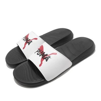 $111.10 • Buy Puma Popcat 20 CS Black White Red Men Unisex Sports Sandal Slide 374778-01