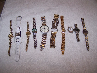 $0.99 • Buy 10 Womans Ladies Watches-Guess Anne Klein Fossil Moon Phase Rumors Relic-6 WORK