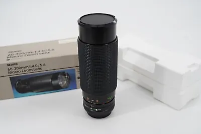 Sears 60-300mm F/4.0-5.6 Macro Zoom Lens For C Canon Mount 373684 Vintage Camera • $55