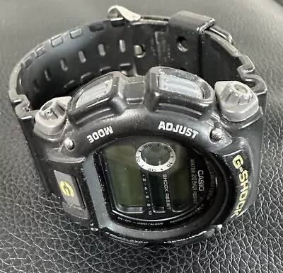 Casio G-Shock Watch Mens 3232 DW-9052 Black Chronograph 200M Needs Battery • $24.98