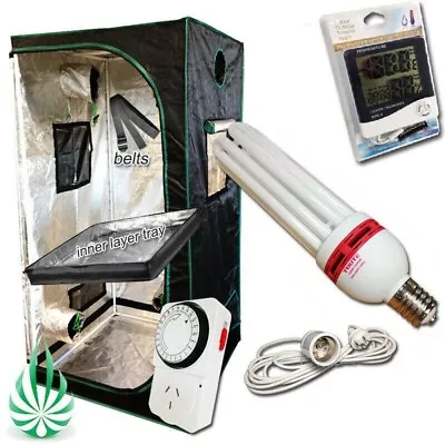 Hydroponic 14000K CFL Grow Light 1x1x2M Mylar Grow Tent Energy Saving Grow Light • $225