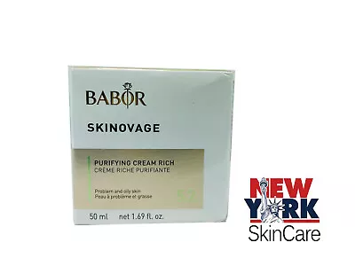 Babor Skinovage Purifying Cream Rich Creme Riche Purifiante 5.2 50ml /1.69oz New • $59.75