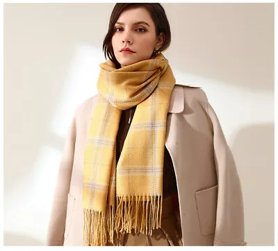 UK Women Lady Nice Warm Cashmere Scarf Long Pashmina Shawl Wrap Scarf Hot UKPOST • £10.99