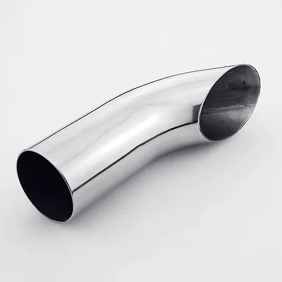 2.25  Inlet 8  Long Turn Down Angle Cut Weld 304 Stainless Steel Exhaust Tip • $27.97