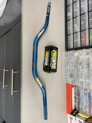 Pro Taper Contour 1 1/8 Handlebars Bars - Henry/ Reed Bend - Blue RM CR KX YZ • $45