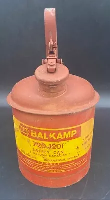 Vintage Napa Balkamp Eagle 1 Gallon Safety Gas Can 720-1201 • $29.99