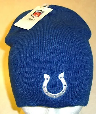 Indianapolis Colts Mens Adult Vintage Blue Beanie Winter Hat New Nfl • $21.59