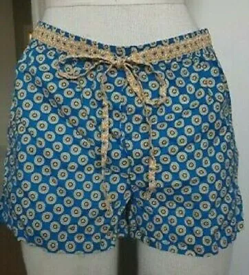 VERA BRADLEY Riviera Blue LARGE Pajama Shorts NEW Womens Sz LG Large Retd HTF  • $24.90