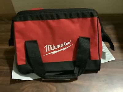 NEW MILWAUKEE 11  X 10  X 8  Small Heavy Duty Contractors Tool Bag Tote Case M12 • $12.99